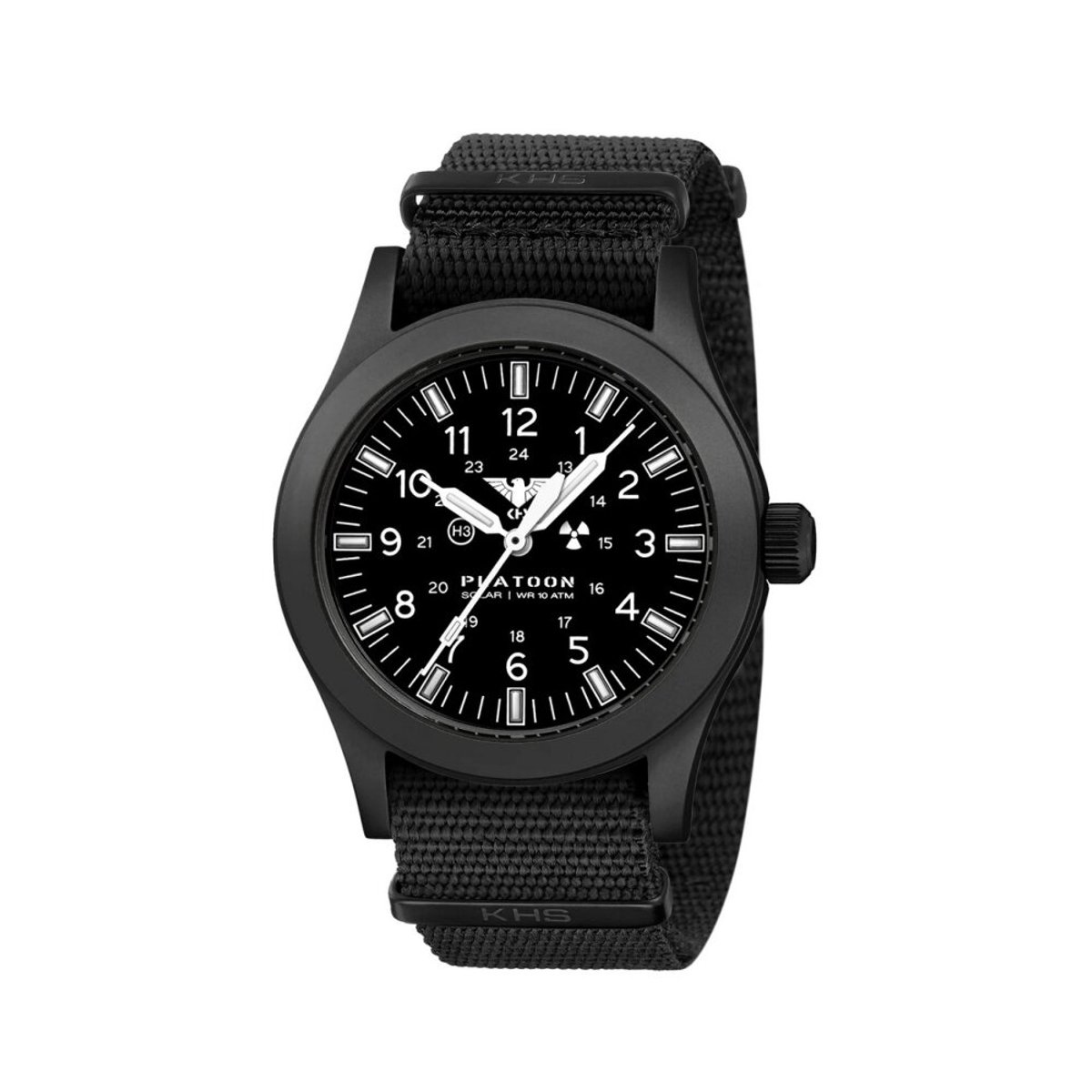 KHS - KHS.PLABSSF.NB - Polshorloge - Heren - PLATOON Black Steel Solar