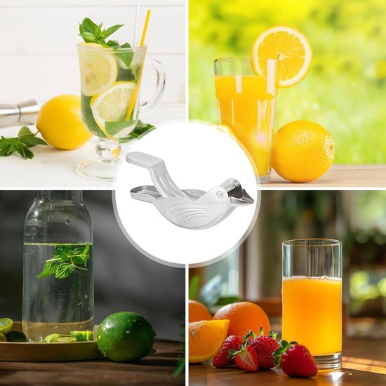 Citroenpers Vogel - Fruitknijper Keuken - Snel Sap Maken - Uniek Vogel Design - 11.5 cm Lengte — afbeelding 3