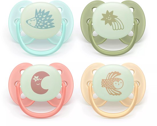 Philips Avent Ultra Soft Nighttime - 0 tot 6 maanden - Glow-in-the-dark fopspeen - 4pack- SCF094/07 van Merkloos — afbeelding 5