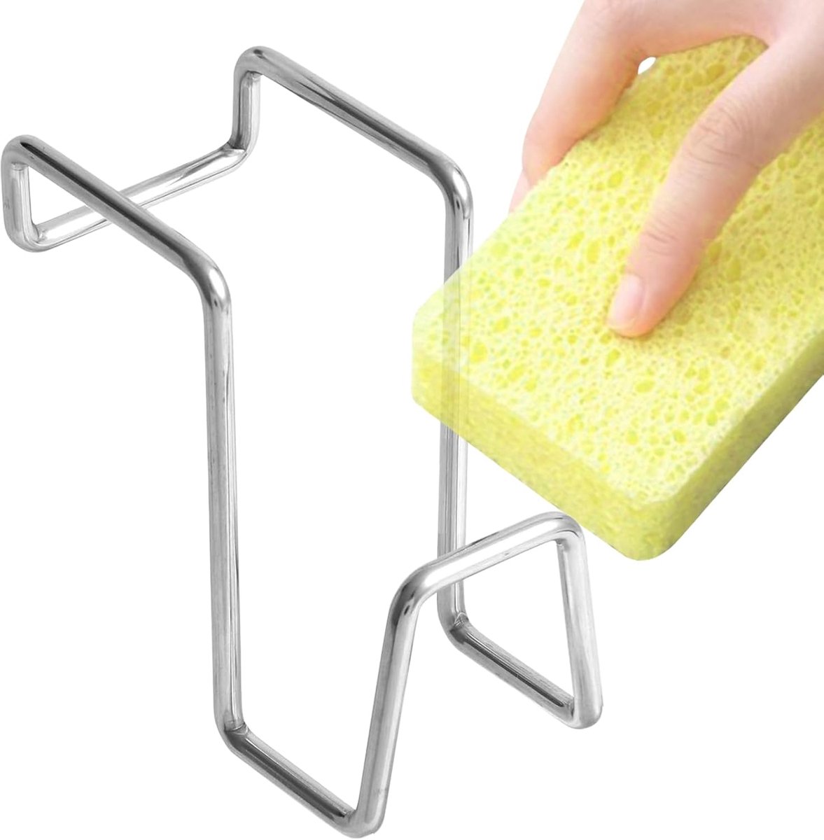 Spons Organizer - Afvoer Houder - Keuken Aanrecht - Roestvrij Staal - 7x4x4 cm