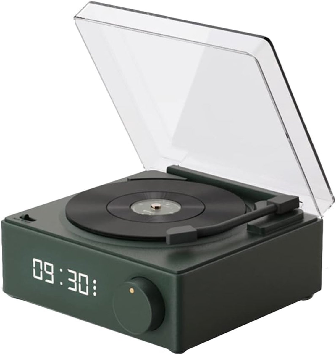 Bluetooth Speaker Wekker - Desktop Sound Box - Muziek Luisteren - Vinyl Platenspeler Stijl