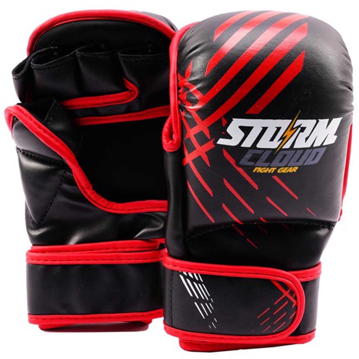 StormCloud Lynx - MMA Sparring Handschoenen - 7oz - XL - Zwart/Rood