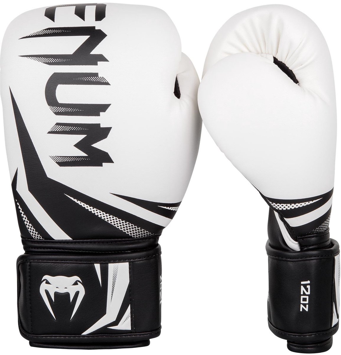 Venum Challenger 3.0 - Bokshandschoenen - Wit/Zwart - 12oz - Skintex