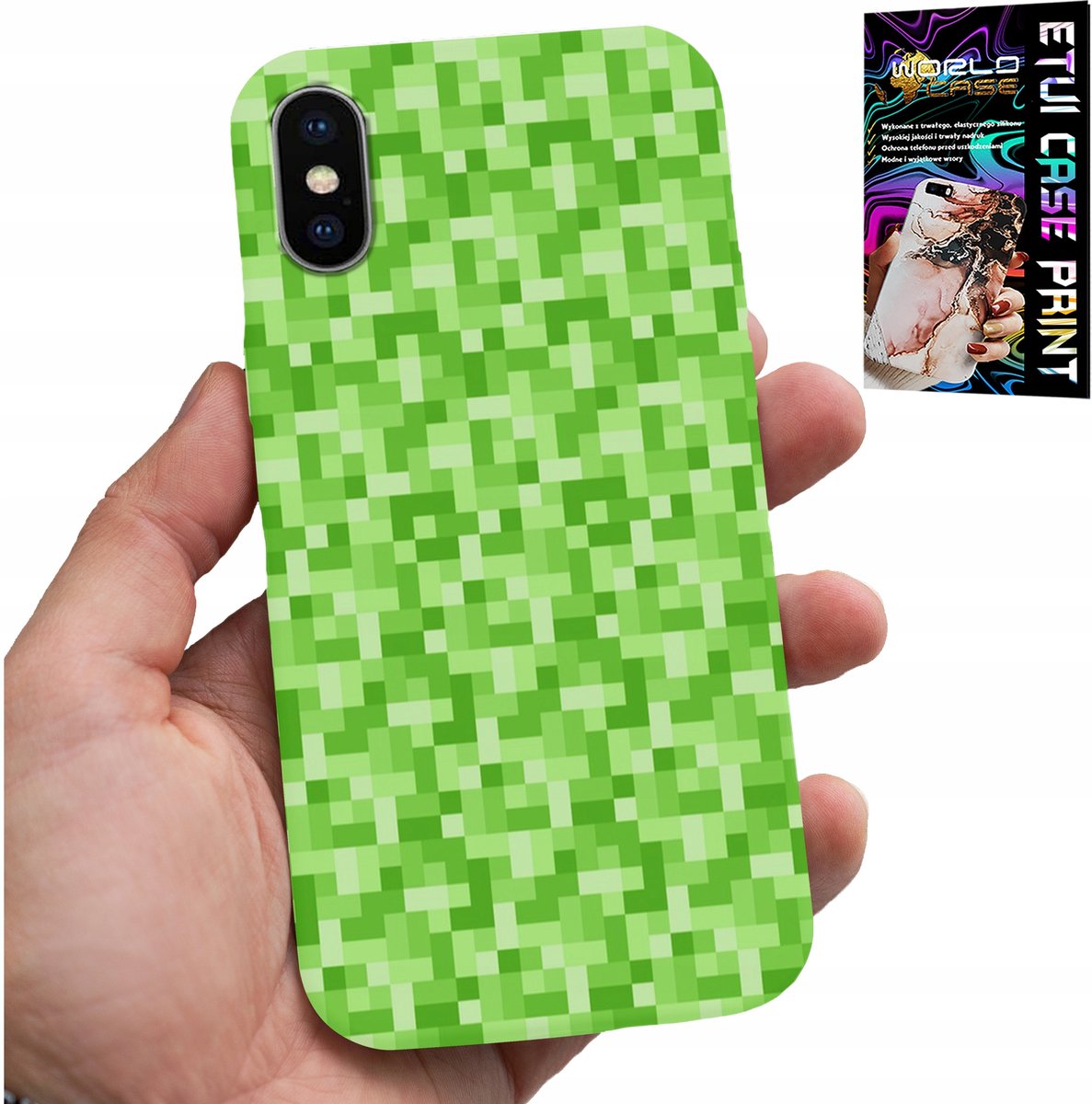 iPhone XS Max hoesje - Gamepatronen uit de game Pixel Pixels achterkant