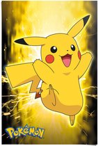 Poster Pokemon - Pikachu neon - 91,5 x 61 - Papier - REINDERS