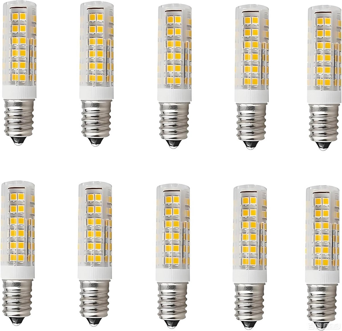 Set van 10 E14 LED Lampen 7W Warm Wit 3000K - 700 Lumen Vervanger voor 70W Halogeen - Niet-dimbaar
