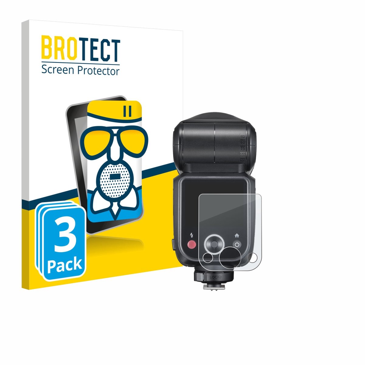BROTECT - Screenprotector voor Godox V100 - Folie Beschermfolie Beschermglas matte 3 Stuks