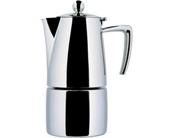 Espressomaker van 18/10 RVS, Gepolijst