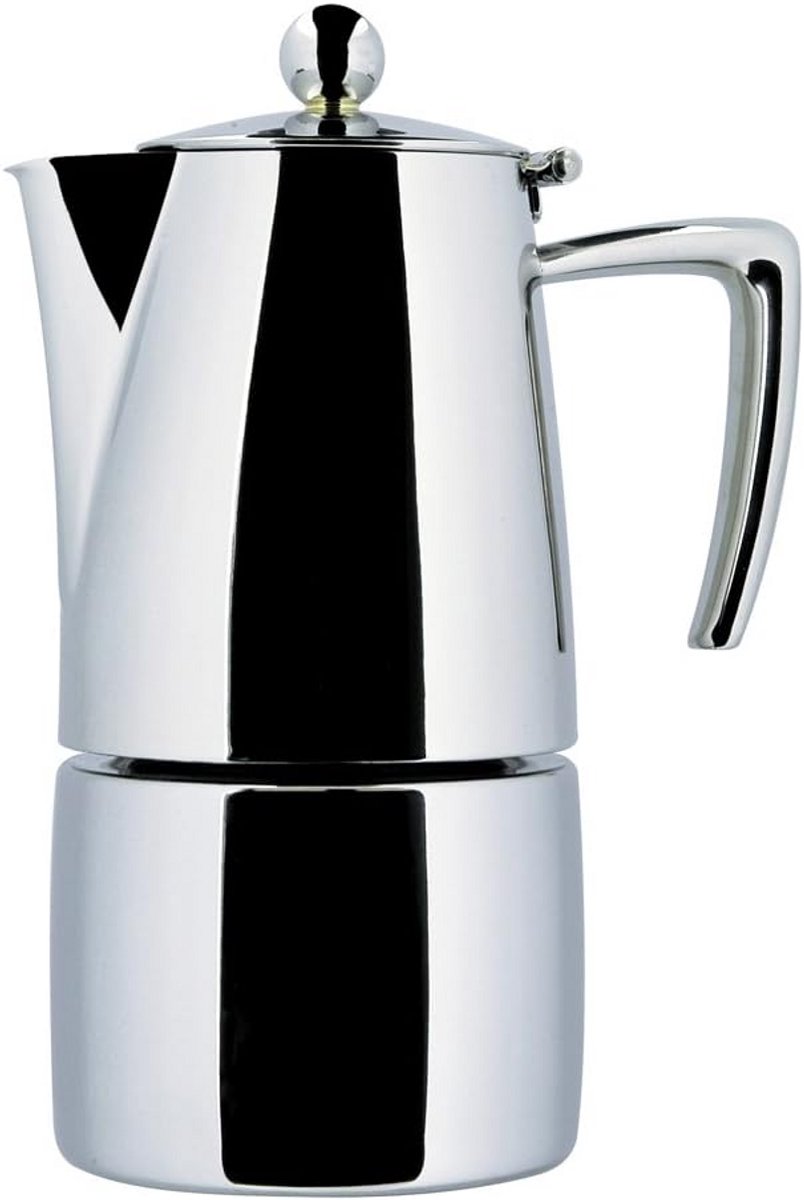 Espressomaker van 18/10 RVS, Gepolijst