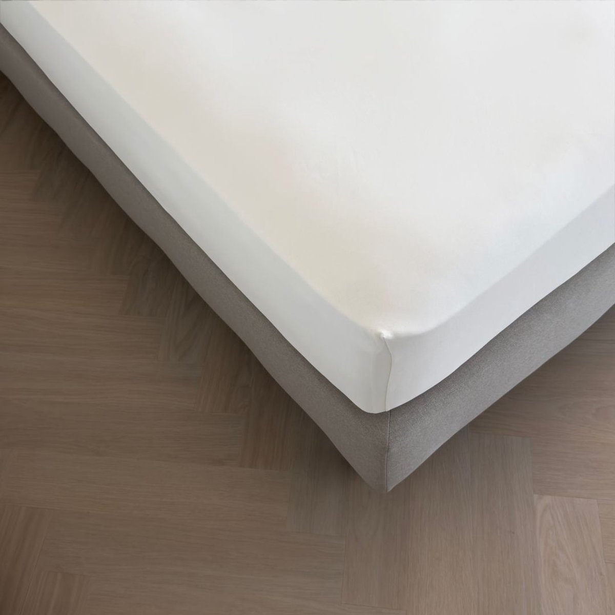 Kayori Simba Hoeslaken Bamboe - 180-200x200-220cm - Matrasdikte 35 cm - Ademend & Hypoallergeen - Offwhite