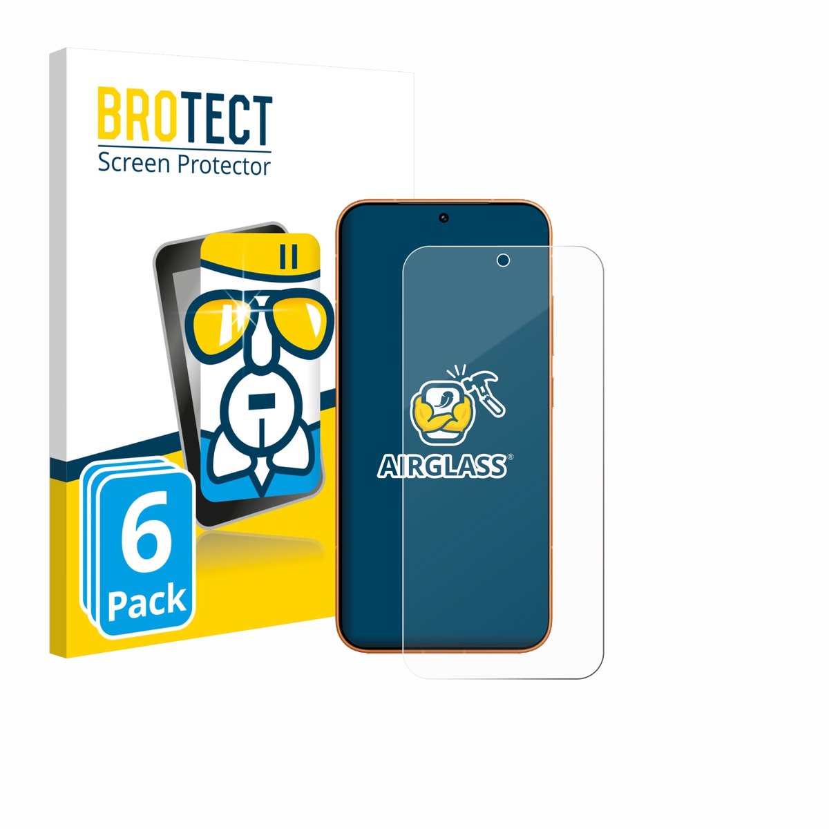 Screenprotector 6 Stuks voor Honor Magic 8 Pro Lite Beschermglas transparant