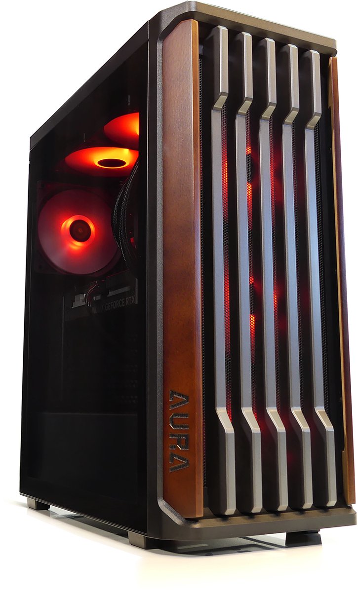BitBull Ryzen 5 5500 Gaming PC met Walnoot Hout en RTX 5060 - BitBull - €939,99