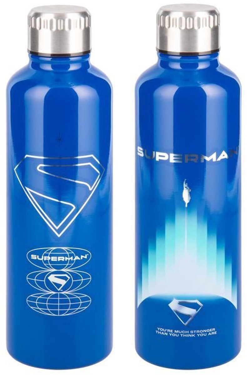 Paladone PP14871SMT drinkfles Dagelijks gebruik 500 ml Roestvrijstaal Blauw, Wit