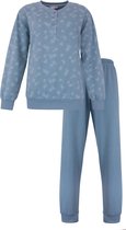 Pyjama Dames Tenderness - Polaire - Longues Manches - Denim Blauw - Taille XXL