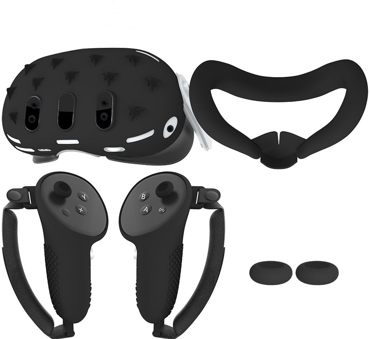 Meta Quest 3-accessoires, controllergreepafdekking, gezichtsafdekking