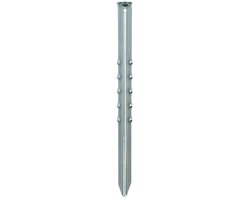 2x Stuks grondpennen/tentharingen metaal 40 cm - Kampeer artikelen voor tent of windscherm van GroteCadeauShop — afbeelding 3