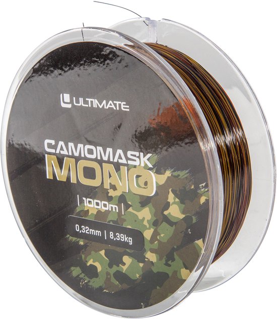 Ultimate Camomask Mono Karperlijn 0.28mm/6.61kg (1000m) - Nylon Vislijn van Ultimate — afbeelding 4