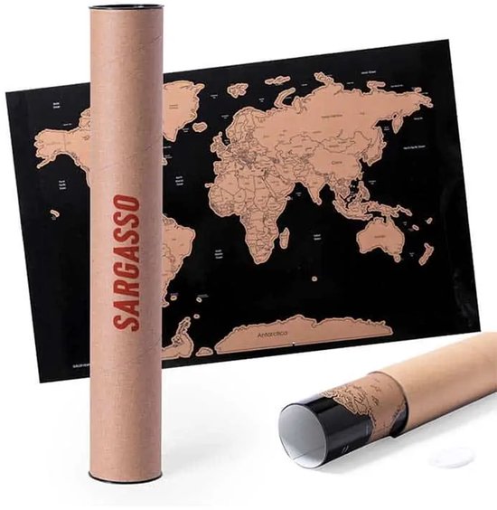 Carte à gratter (monde) - Scratchmap - édition mondiale - où étiez-vous?