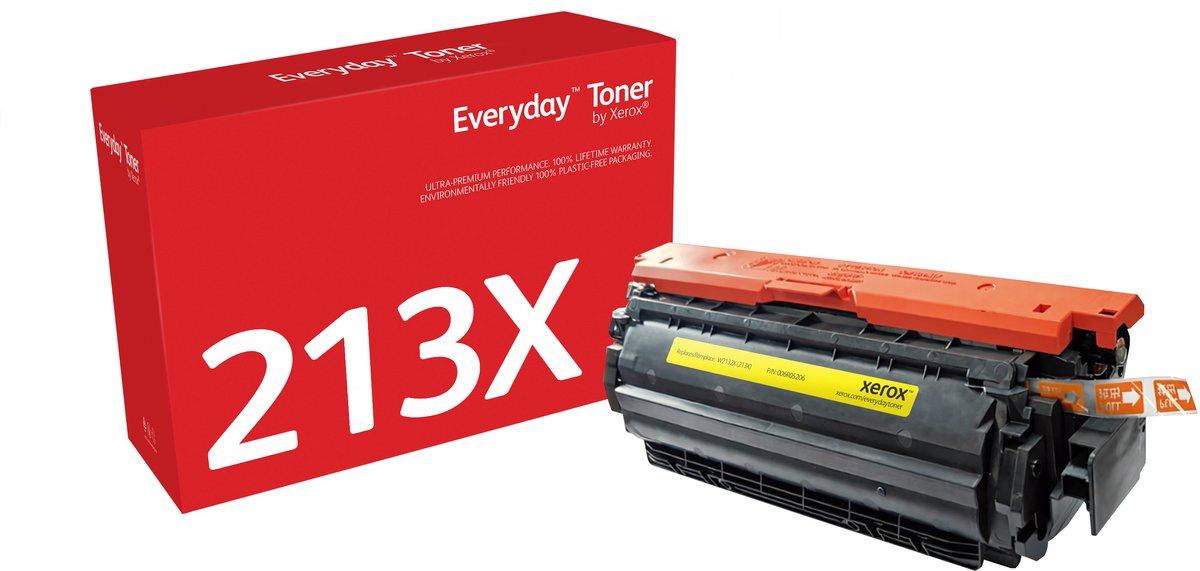 Everyday™ Geel Toner van Xerox is compatibel met HP 213X (W2132X), Hoge capaciteit