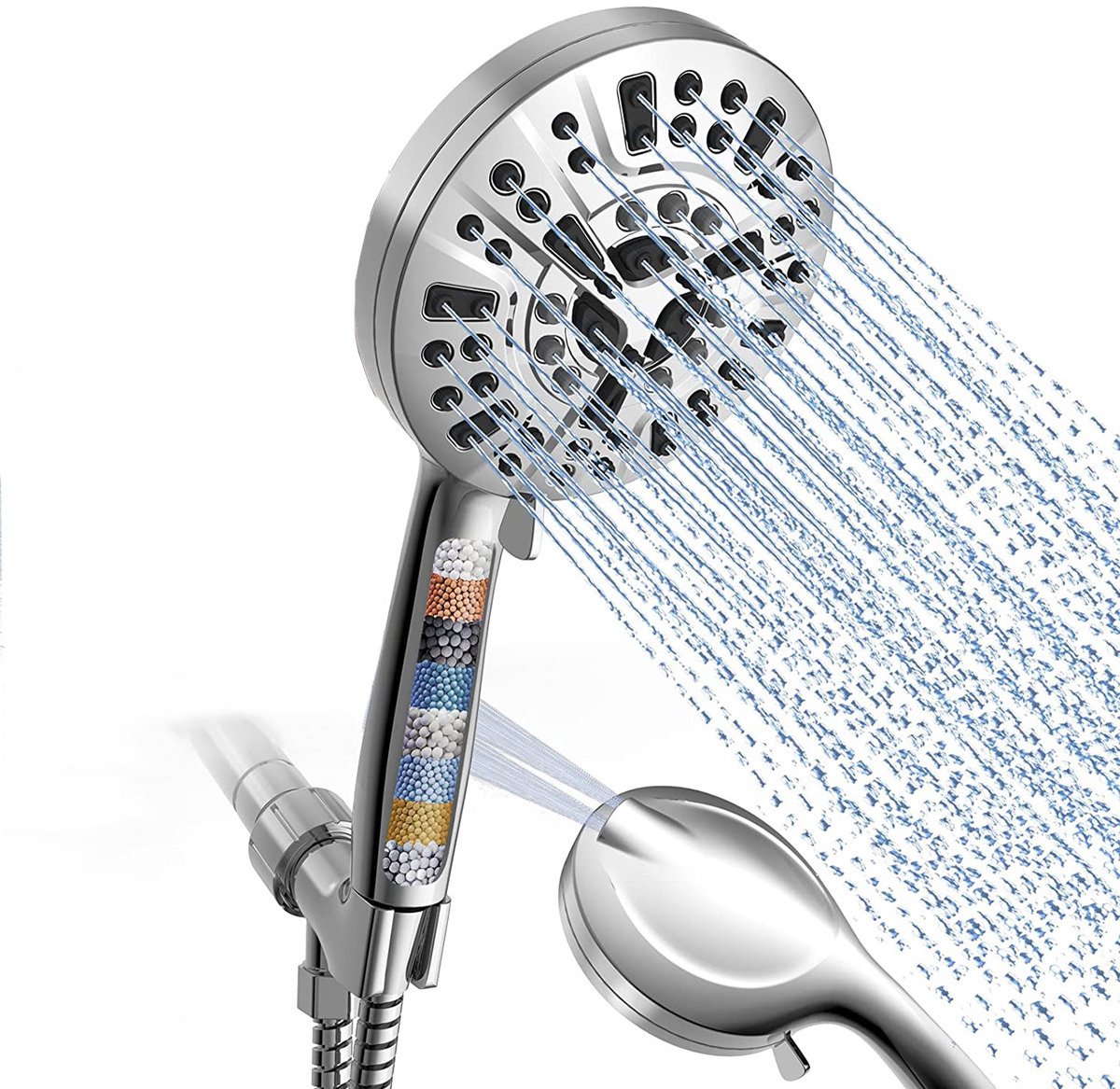 Hoge Druk Douchekop met Filter – Regendouche – Waterbesparende Handdouche – Zilver