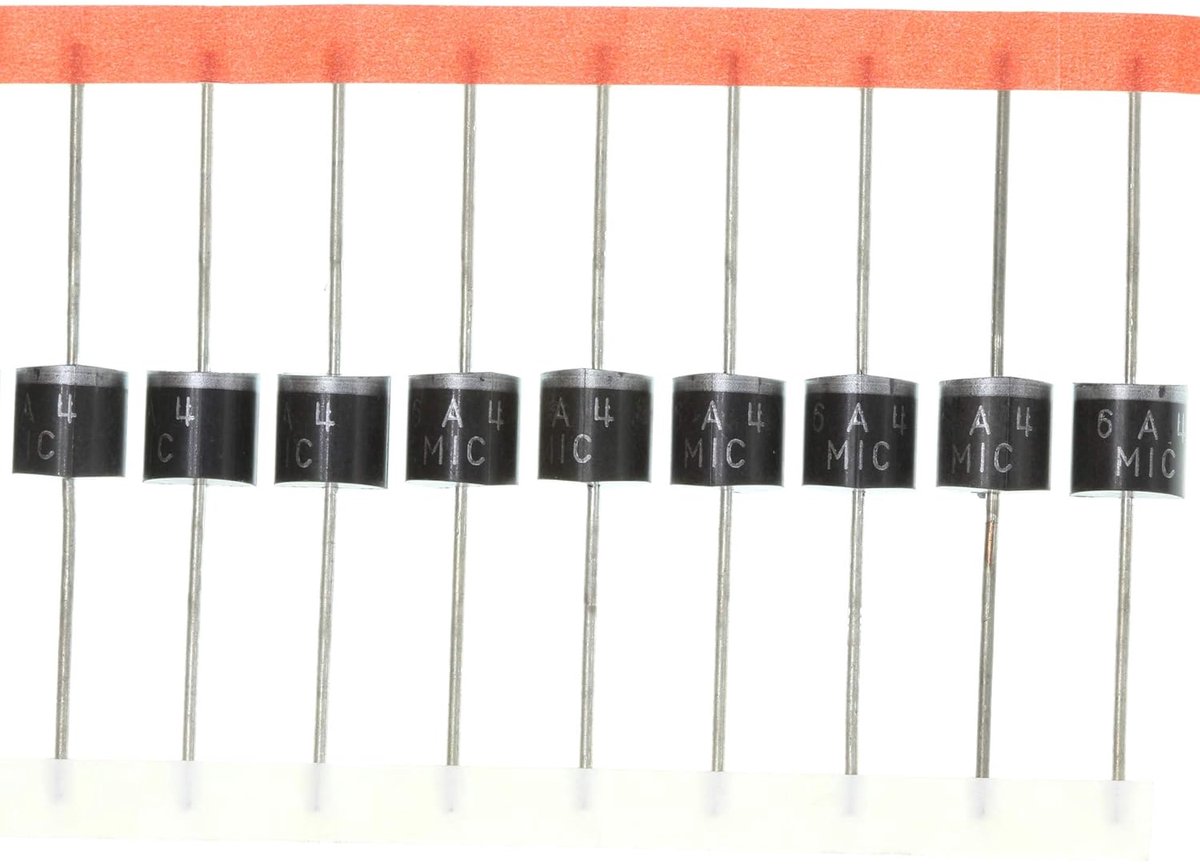 Gelijkrichter Diodes - Elektronische Componenten - Stroom Omvormen - 6 Amp 400 Volt - R-6 Axiaal
