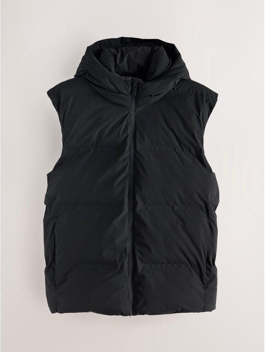 Next Heren ThermoGen regenbestendig puffergilet Zwart