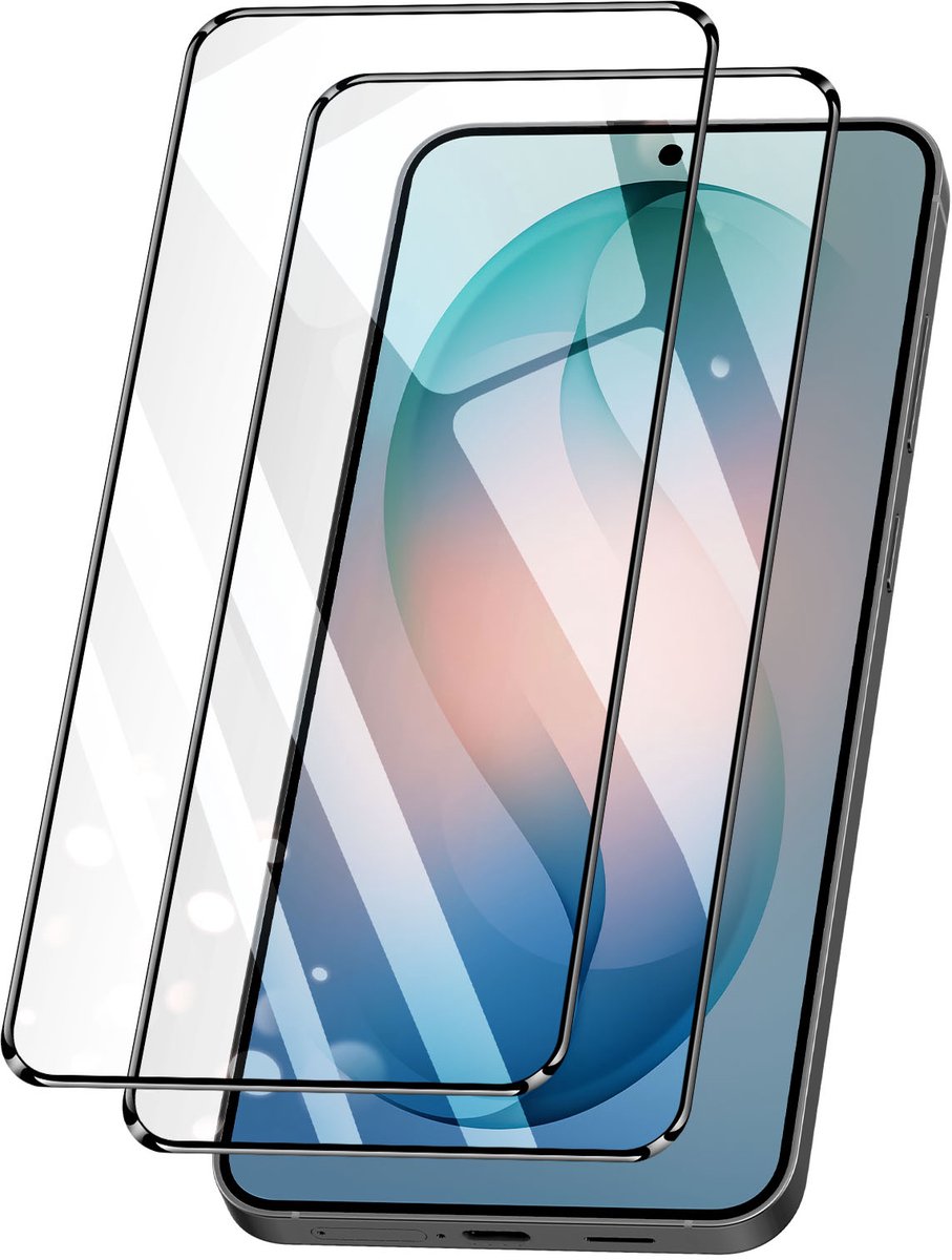Amorus, Screenprotector geschikt voor Samsung Galaxy S26 - [2 Stuks] Tempered Glass, Transparant zwart
