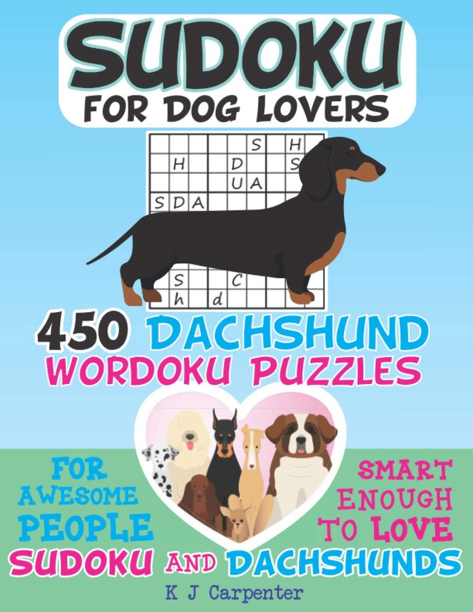 Honden Sudoku - Woordpuzzels - Brein Training - 450 Puzzels - Groot Formaat