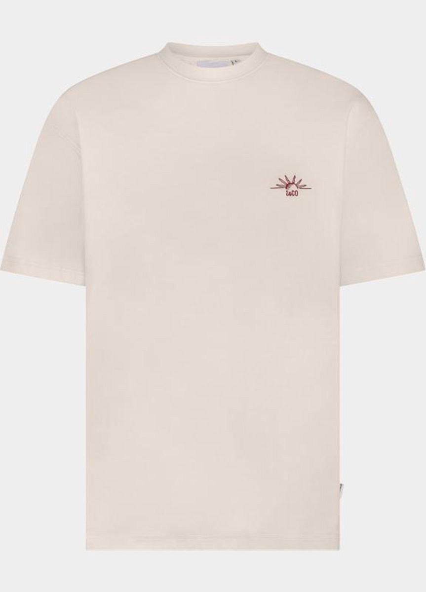 Supply & Co. T-shirt korte mouw Wit Ezra T-shirt With Backprint SCO26118EZ03/1002