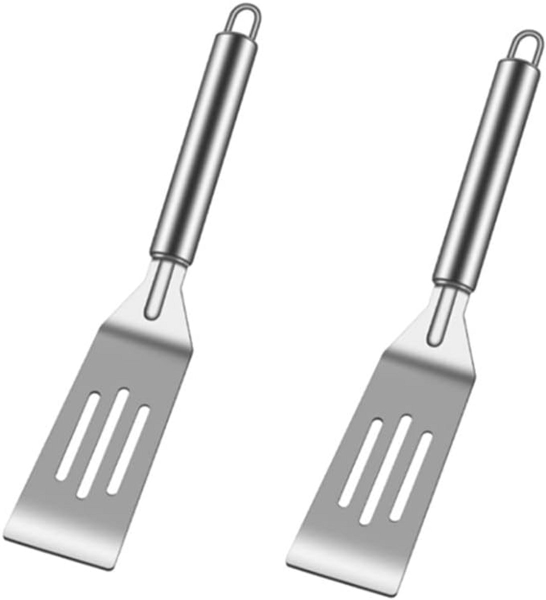 Set van 2 Mini Serveerspatels RVS voor Gebak en Eieren