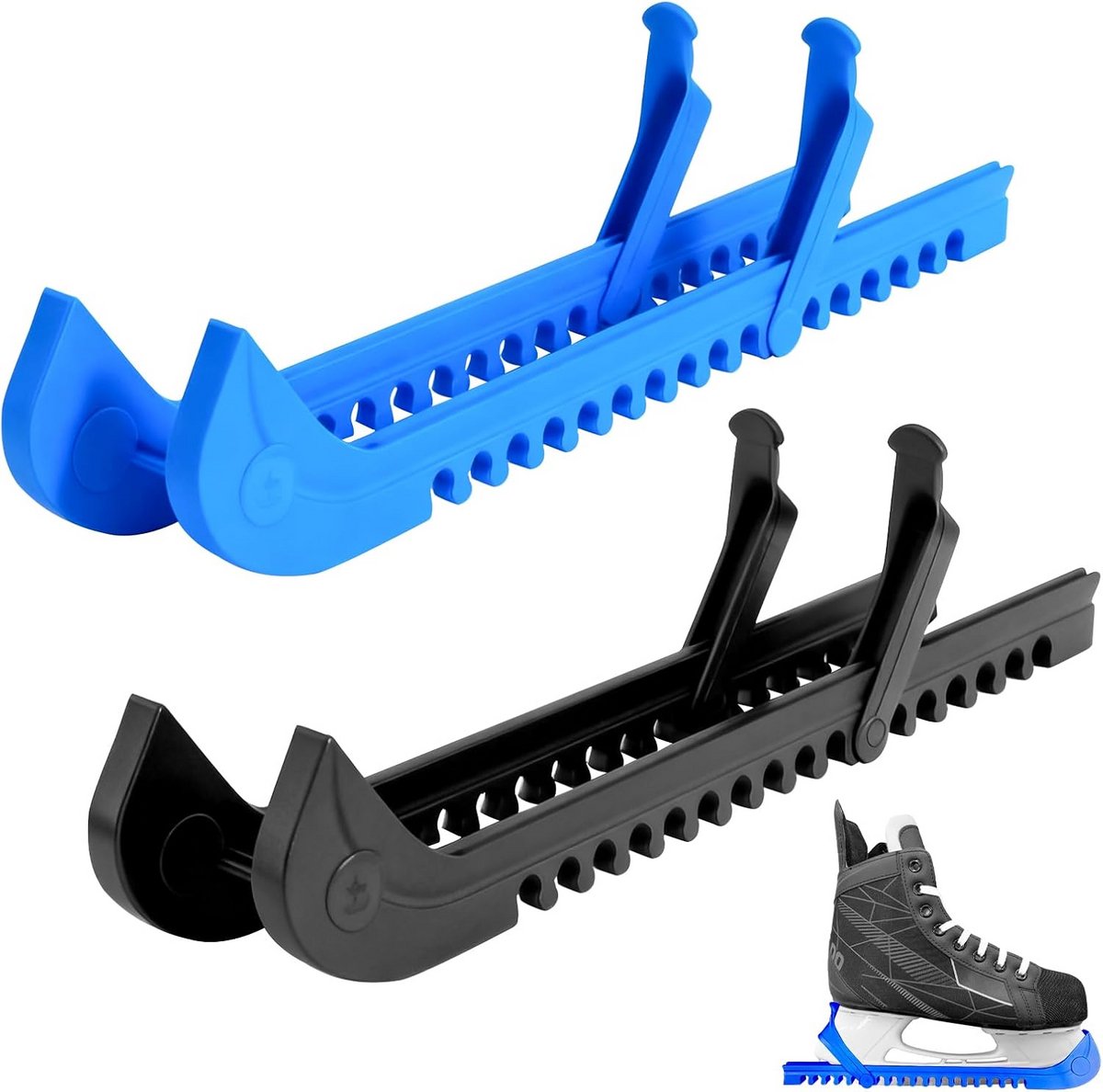 2 Stuks Verstelbare Schaatsbeschermers voor IJshockey en Kunstschaatsen – Flexibel en Duurzaam