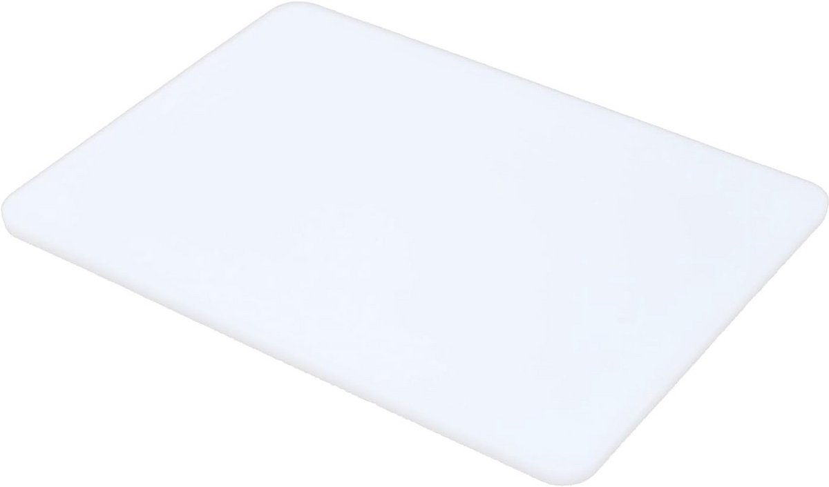 Snijplank Polyethyleen Wit 28x20x1 cm Vaatwasmachinebestendig en Hygiënisch