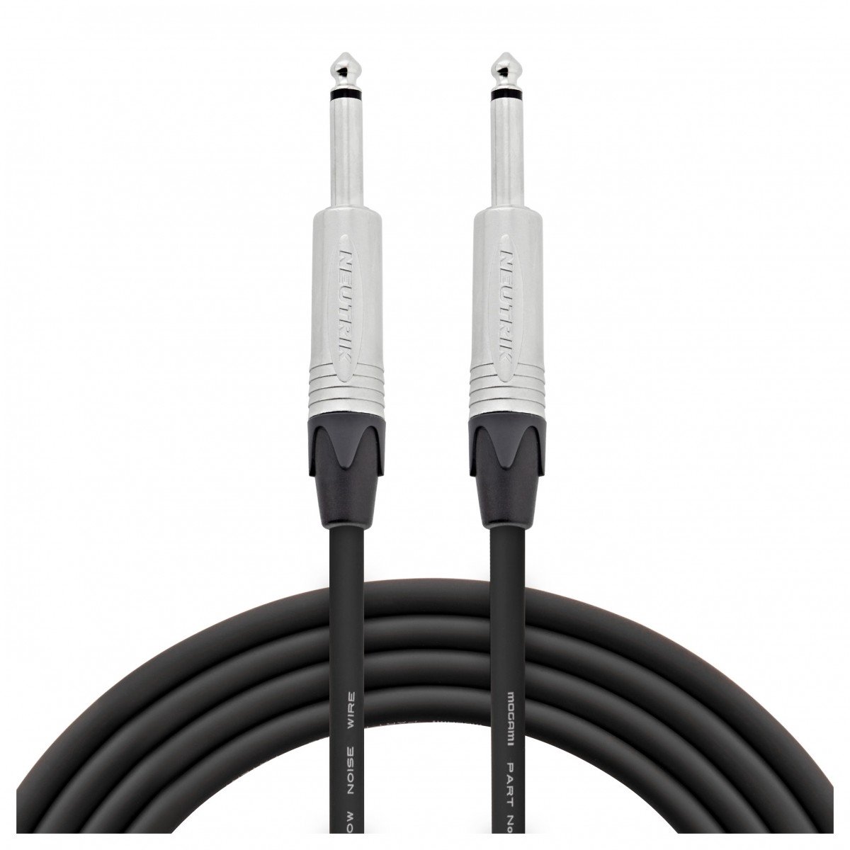 Studiospares Pro Neutrik Mogami Instrumentkabel, 10m zwart