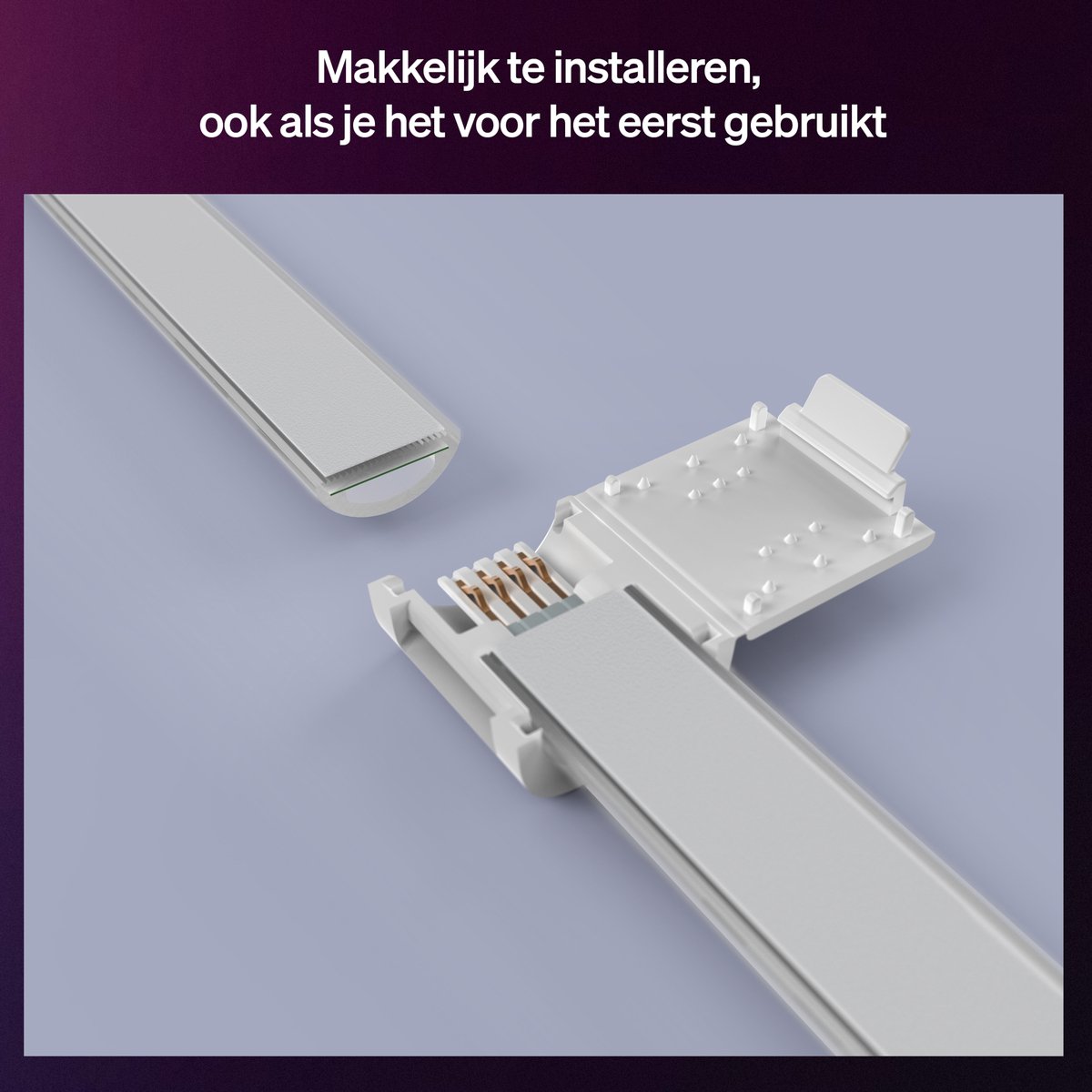 Philips Hue Flux Connector - Verbindt 2 Flux LED strips in een rechte lijn - Doorlopende gelijkmatige lichtlijn - 4 stuks — afbeelding 6
