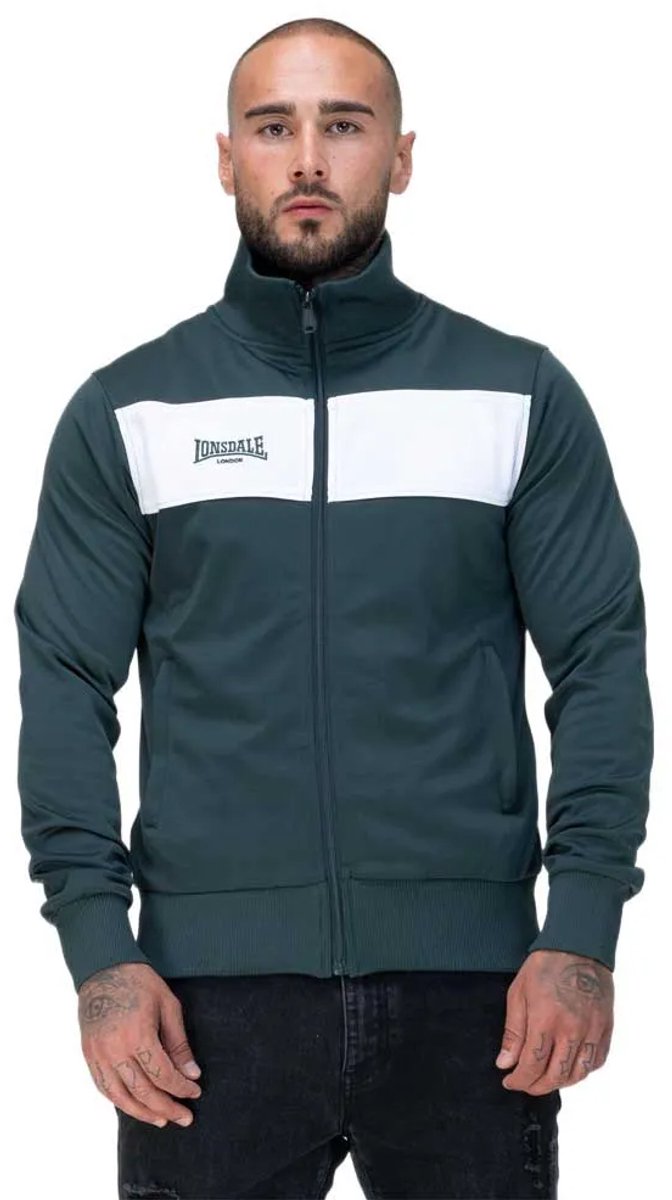 672x1200.jpg Lonsdale Alnwick Trainingsjack Groen L Man - Afbeelding 1