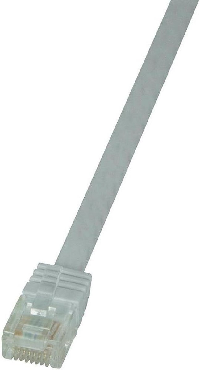 Vlakke CAT6 UTP Netwerkkabel Slimline Wit 7,5 meter