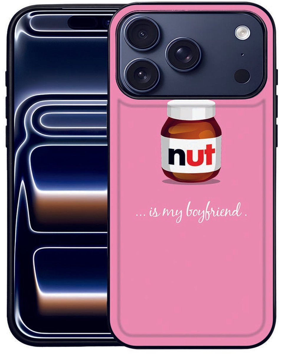Back Cover voor Hoesje iPhone 17 Pro Max Nut Boyfriend Zwart TPU Randen