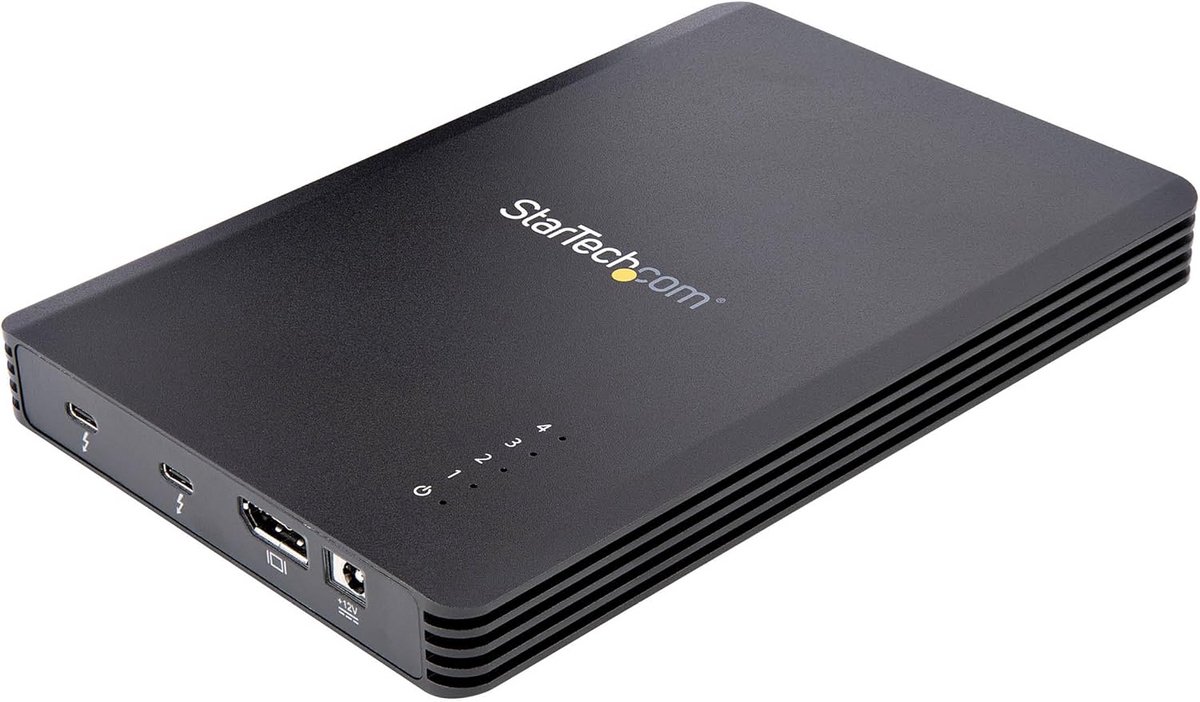 Externe Behuizing 4 Bay M.2 NVMe SSD met Thunderbolt 3, DisplayPort en 40Gbps