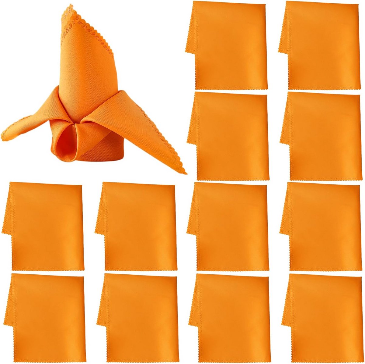 12 Groene Stoffen Servetten 48x48 cm voor Feest, Bruiloft en Diner