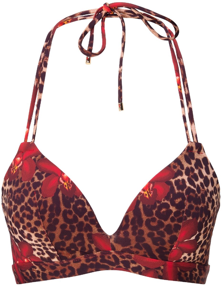 LingaDore Voorgevormde Triangel Bikini top Leopard flower