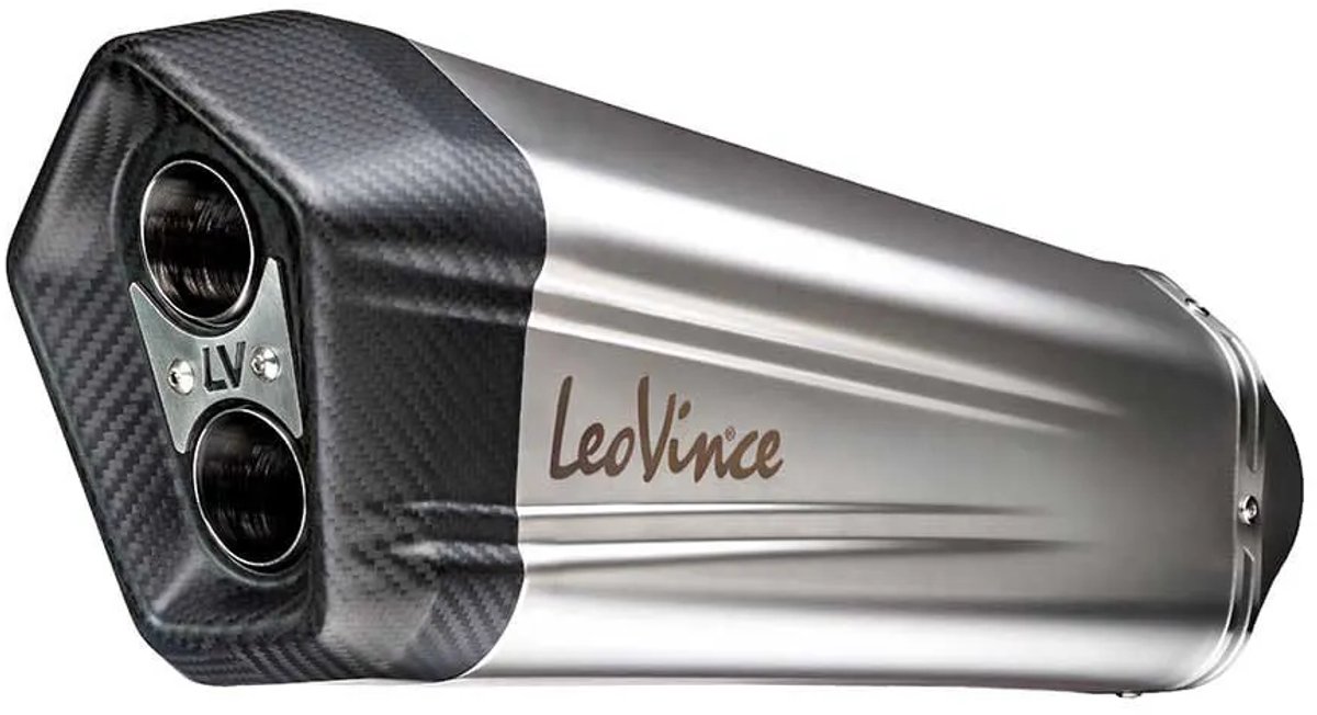 Leovince Lv-12 Suzuki V-strom 1050 Abs/xt 20-22 15303 Gehomologeerde Uitlaatdemper Zilver Homologated