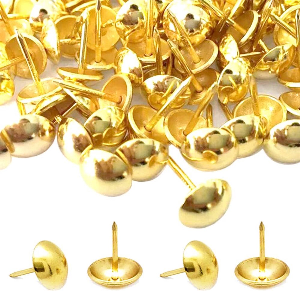 500 Beklede Meubelnagels in Antieke Bronskleur voor Stoffering en Decoratie