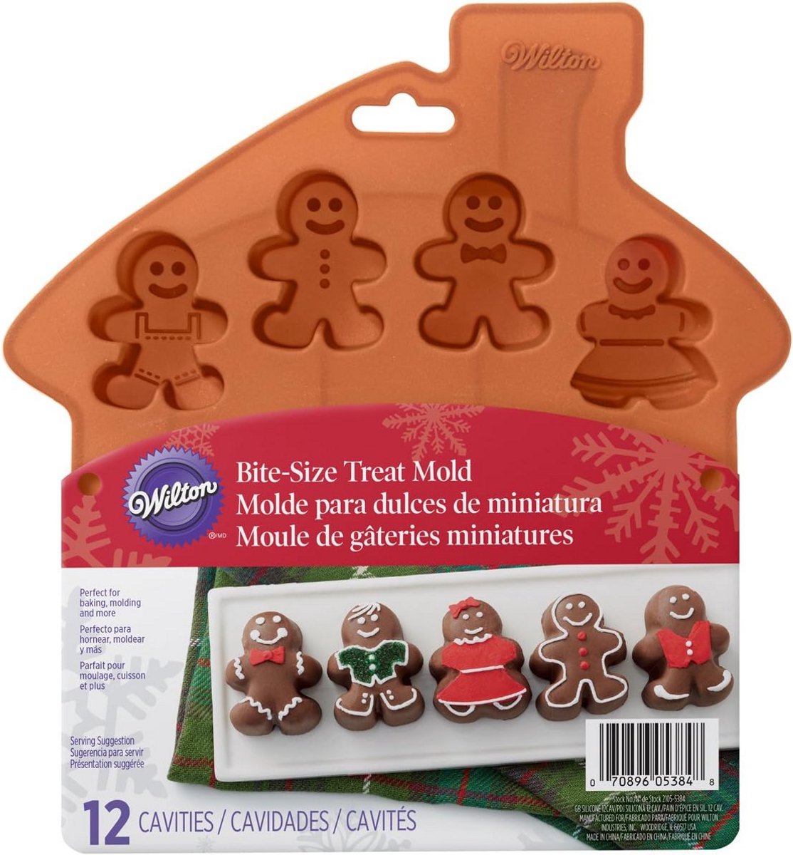 Siliconen Bakvorm Peperkoekmannetjes voor Kerst en Feestjes