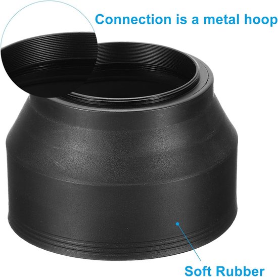 49mm Camera Lens Cap - 2pcs Rubber Folding Lens Protector - Anti-glare ...