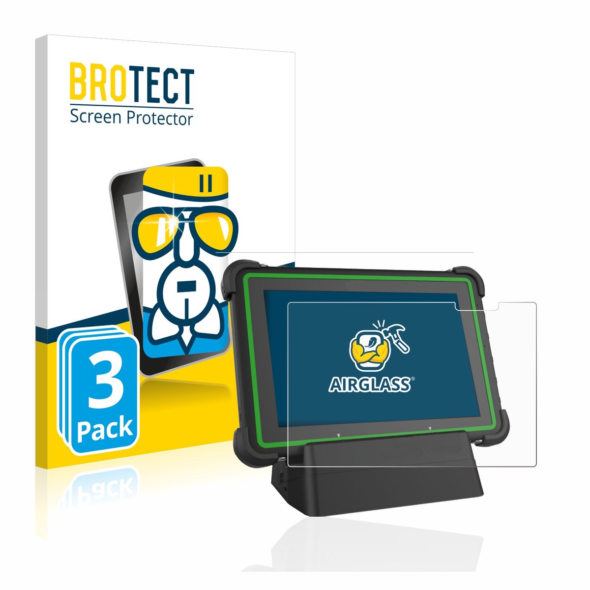 Screenprotector 3 Stuks voor Hella Gutmann Mega Macs X (tablet) Beschermglas transparant