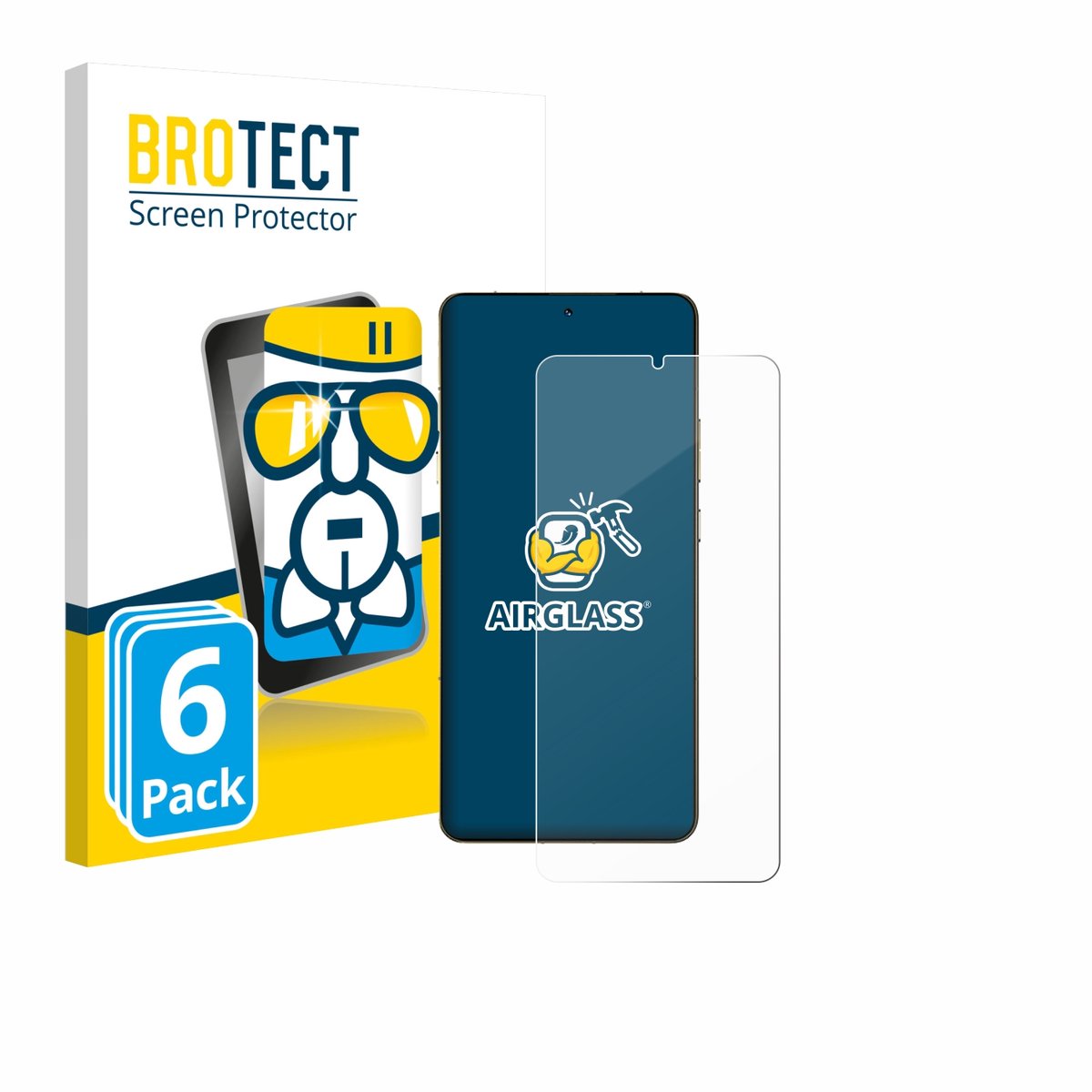 Screenprotector 6 Stuks voor Motorola Signature 165 Beschermglas transparant