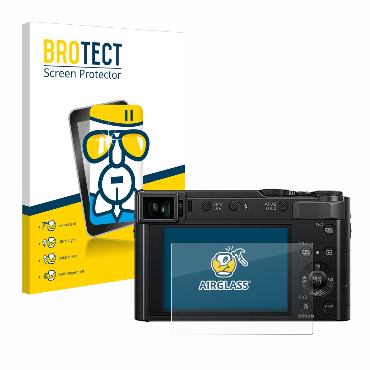 Screenprotector voor Panasonic Lumix DC-TZ202D Beschermglas transparant