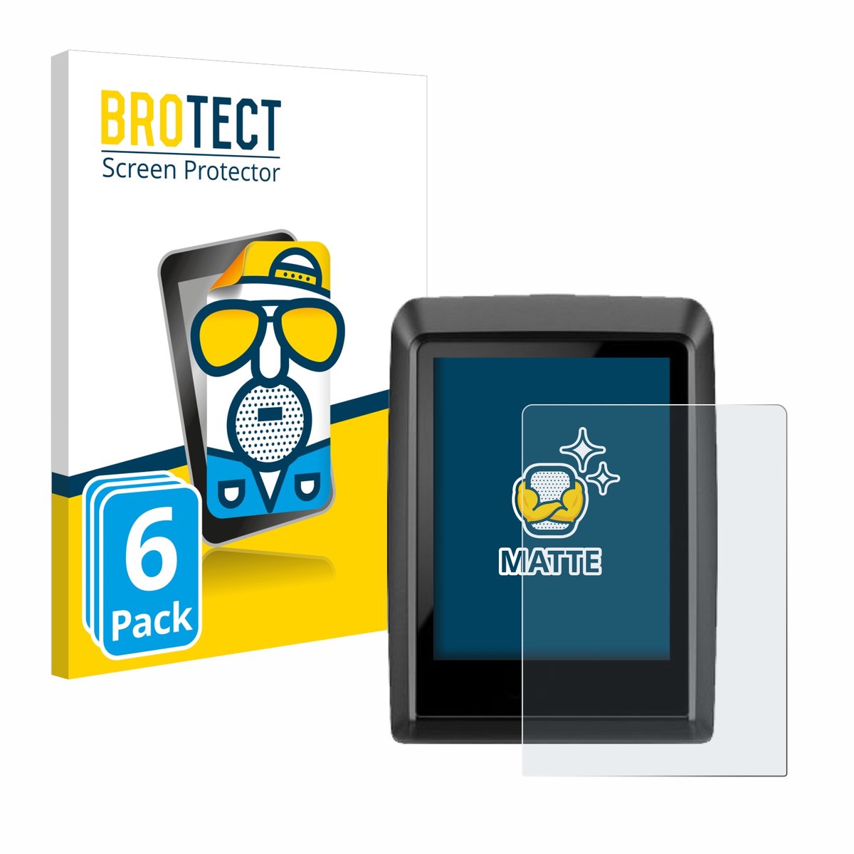 BROTECT - Screenprotector voor Bosch Kiox 500 - Folie Beschermfolie matte 6 Stuks