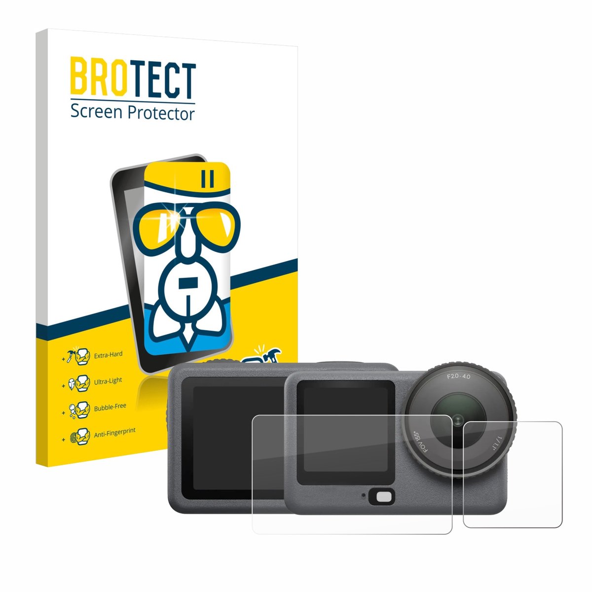 Screenprotector voor DJI Osmo Action 6 Beschermglas transparant