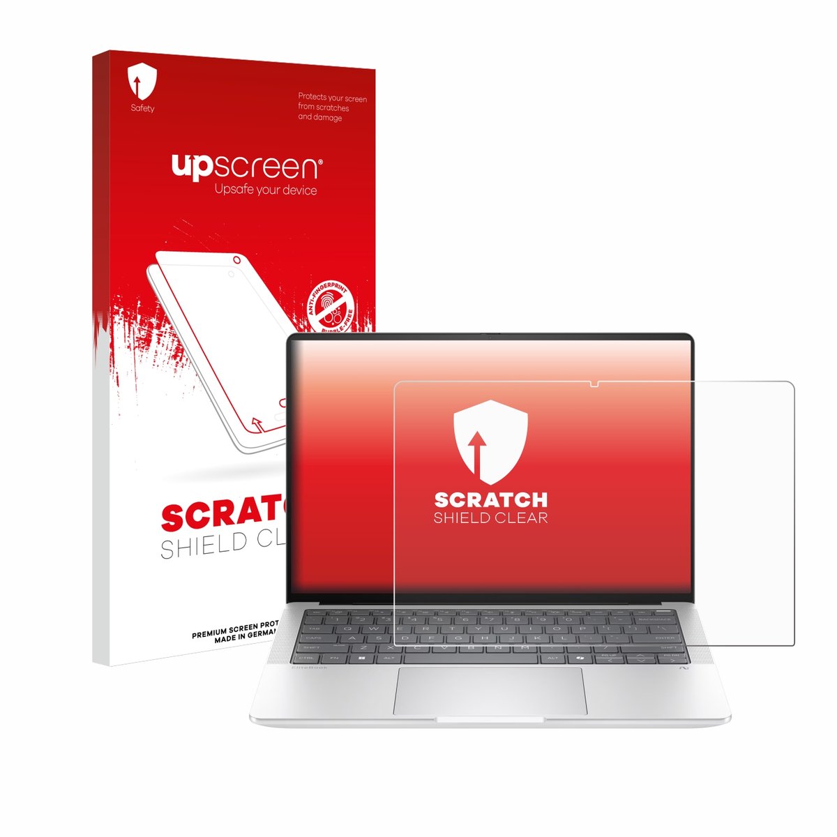 upscreen - Screenprotector voor HP EliteBook X G1a 14" - Folie Beschermfolie transparant